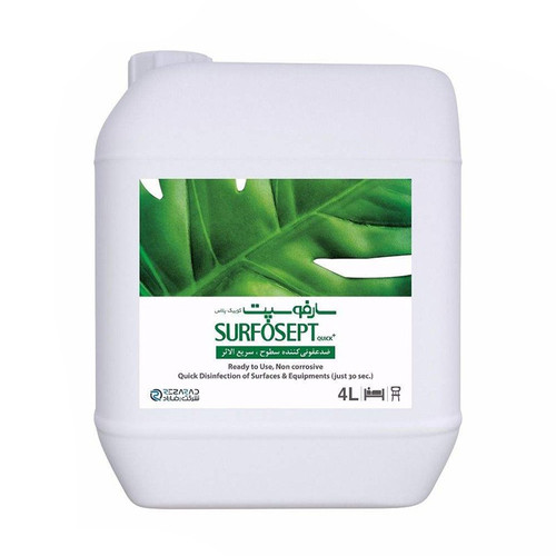 محلول ضد عفونی کننده سطوح سارفوسپت کوئیک پلاس 4لیتری