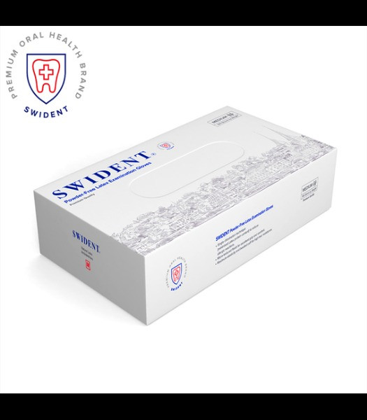 دستکش لاتکس بدون پودر خارجی SWIDENT