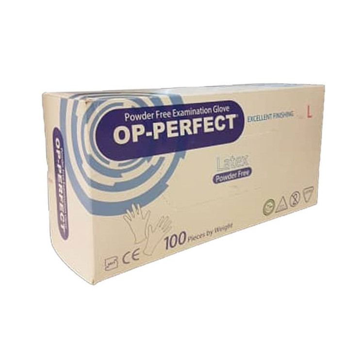 دستکش لاتکس بدون پودر اوپی پرفکت