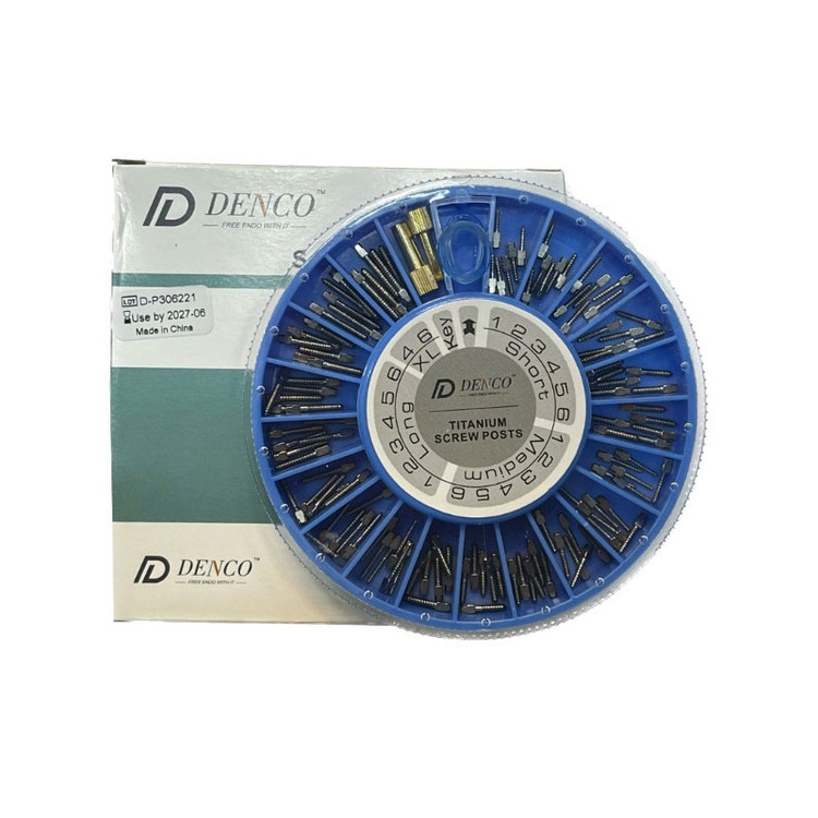 پین تیتانیوم آسورت دنکو Titanium Screw Post DENCO