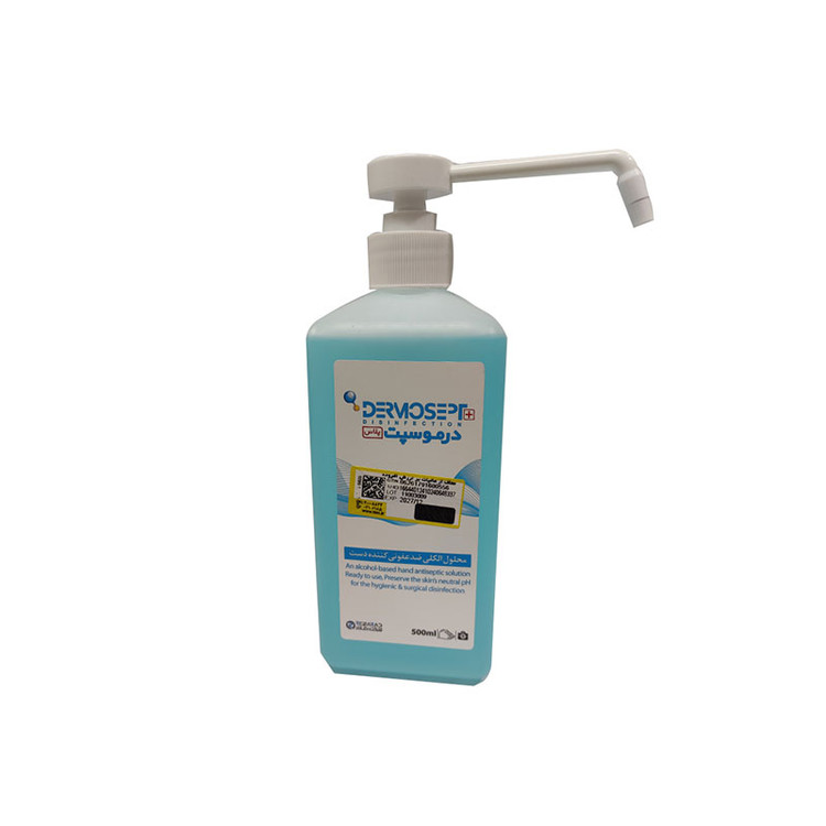 محلول ضدعفونی کننده دست نیم لیتری درموسپت