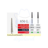 BTM Conical end Round L 850L