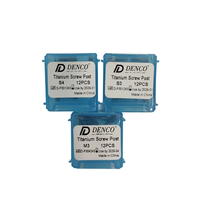 پین داخل کانال تیتانیوم دنکو DENCO Screw Post Titanium
