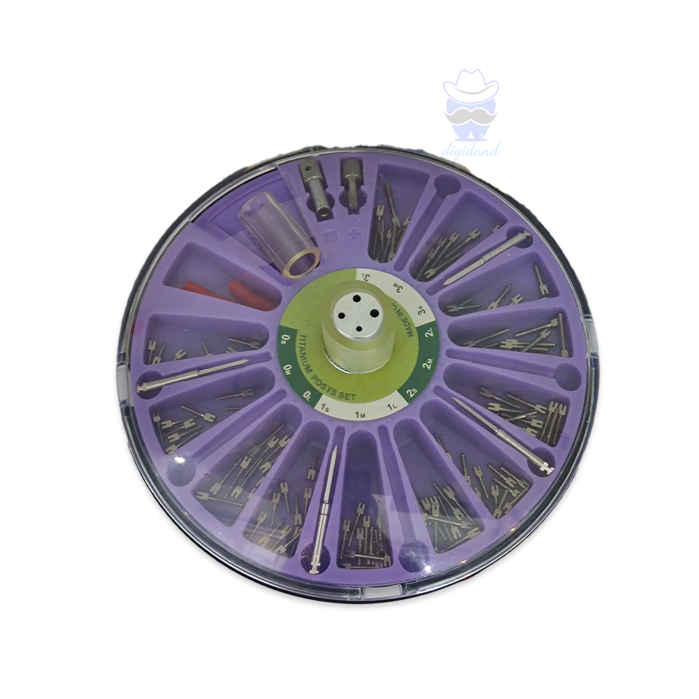 کیت پین تیتانیوم آسورت دنکو Titanium Screw Post DENCO